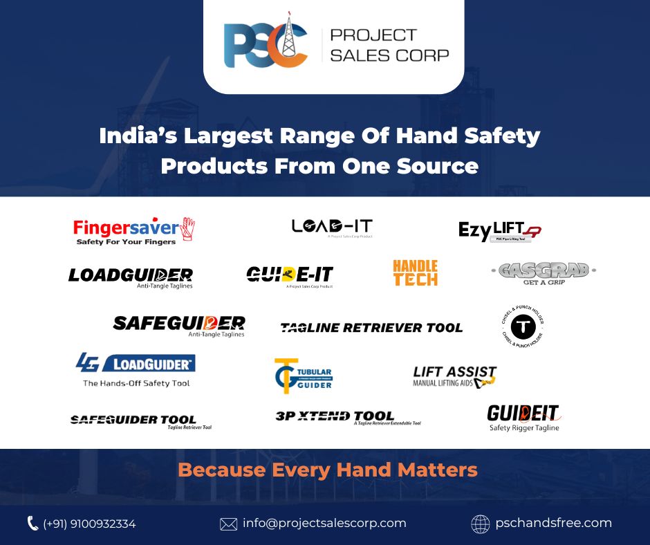 PSC EZY-LIFT PIPE LIFTING TOOL
PSC Hand Safety — No Touch Hands Free Hands Off Safety Tools
l