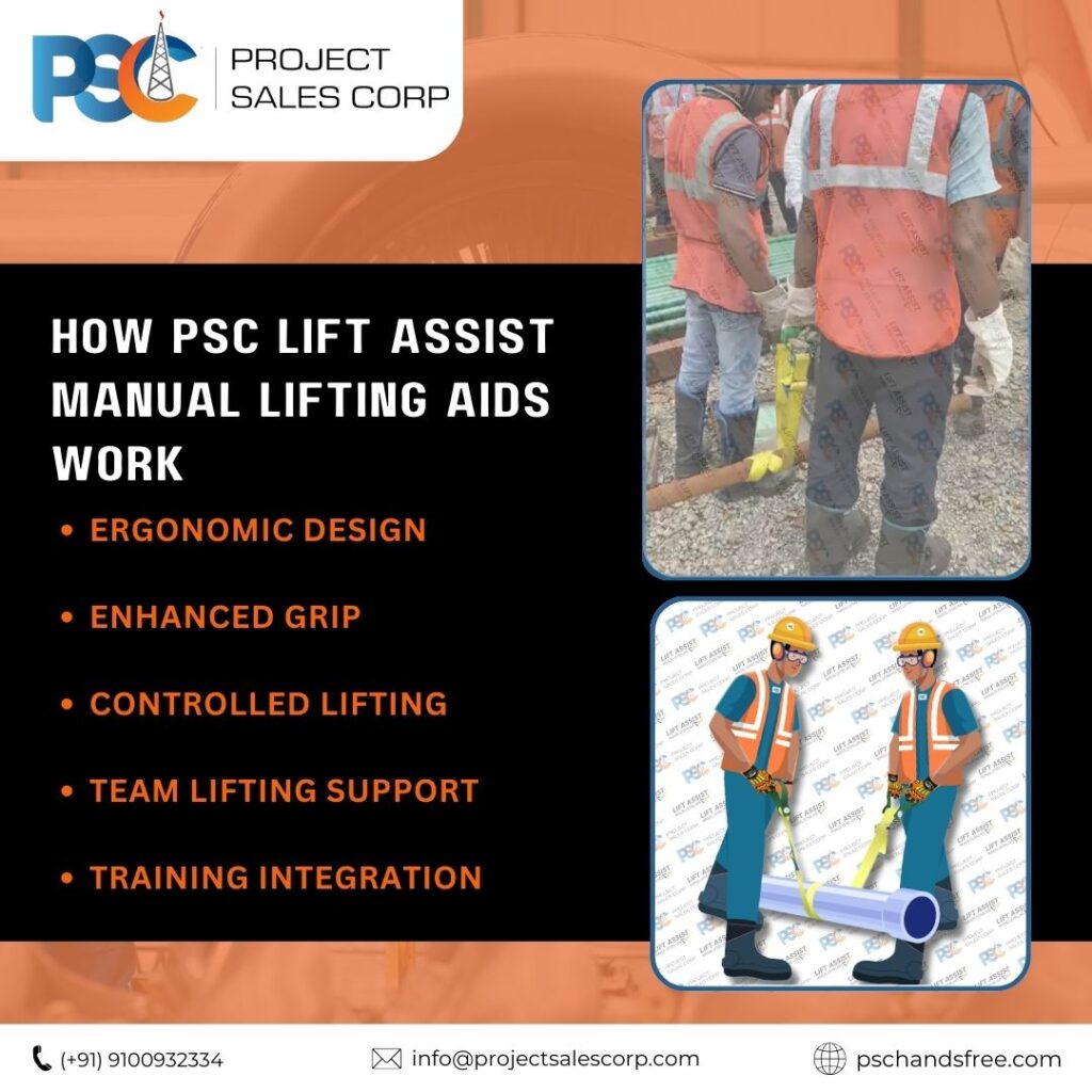 PSC Lift Assist Manual Lifting Aids
PSC Hand Safety India - No Touch Hands Free Hands Off Safety Tools