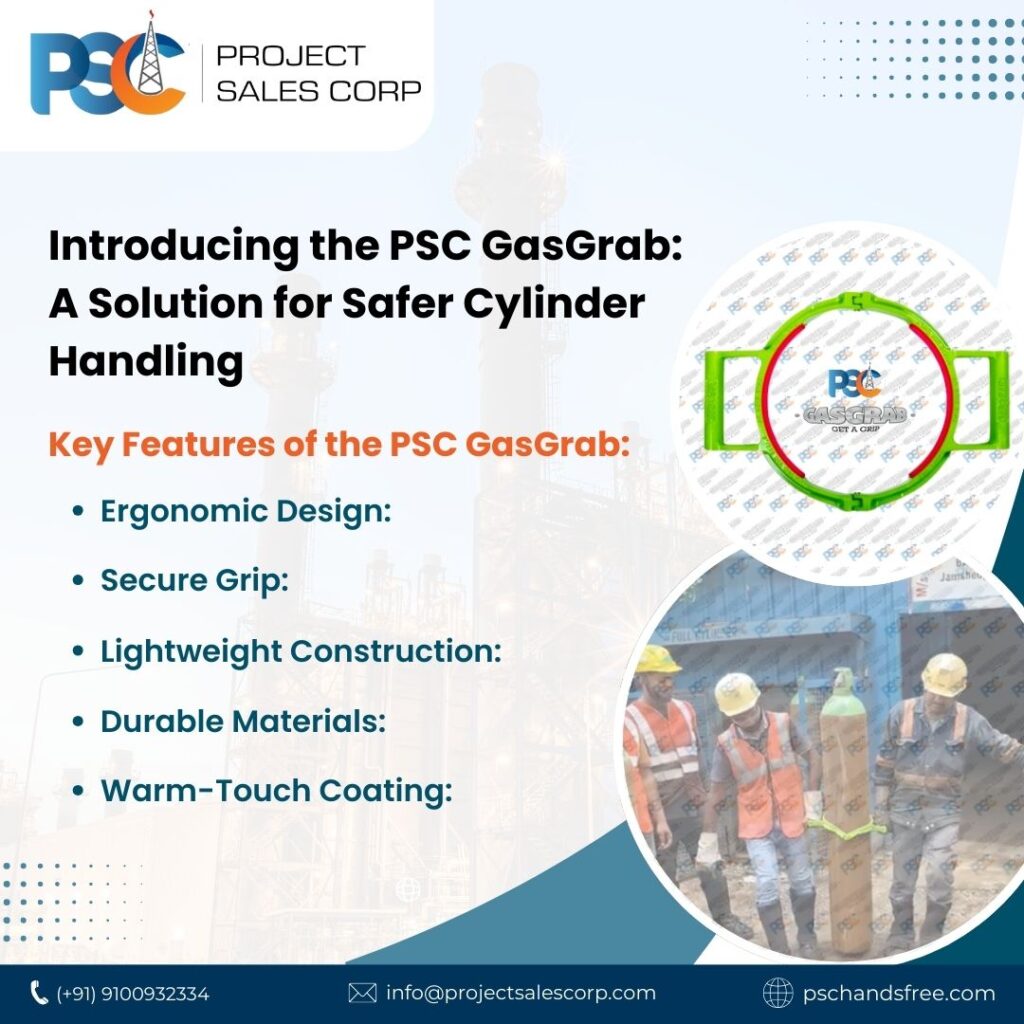 PSC GasGrab
PSC Hand Safety India - No Touch Hands Free Hands Off Safety Tool