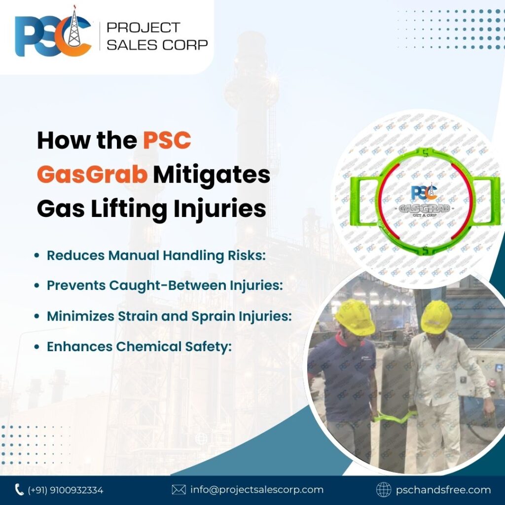 PSC GasGrab
PSC Hand Safety India - No Touch Hands Free Hands Off Safety Tool