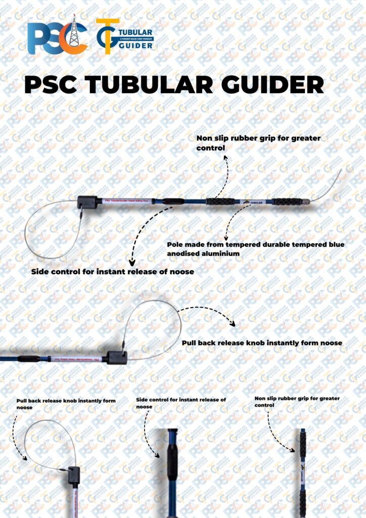 PSC TubularGuider® Push Pull Tool/Stick/Pole | No Touch Hand Free Safety Tool