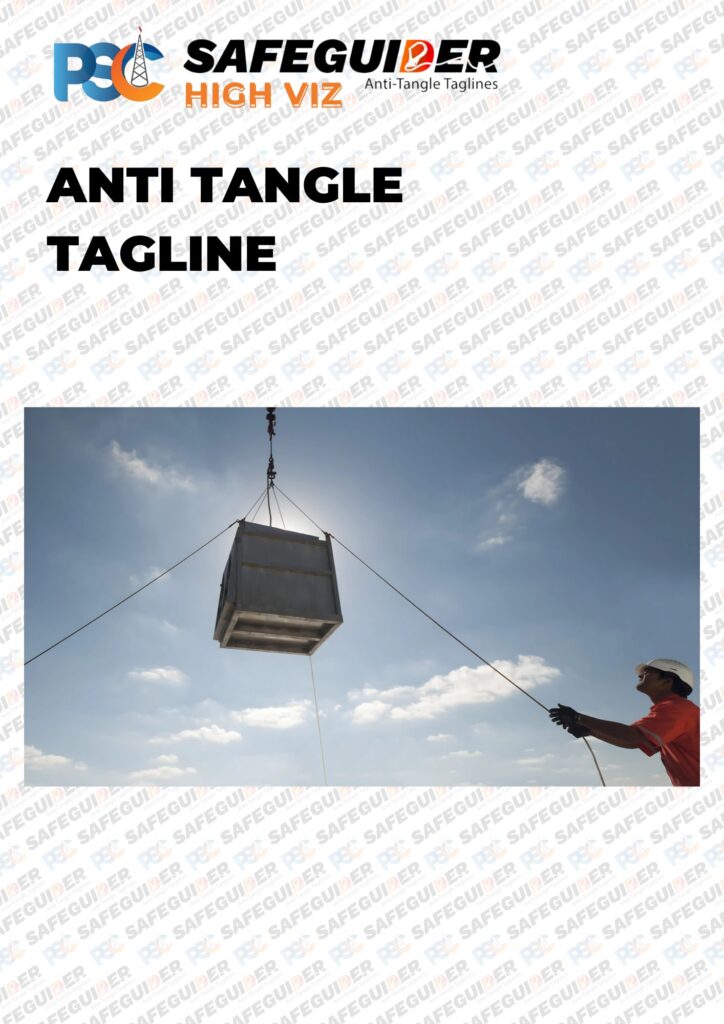 PSC SAFEGUIDER HIGH-VIZ ANTI TANGLE TAGLINE | PSC Hand Safety - No Touch Hands Free Hands Off Safety Tools