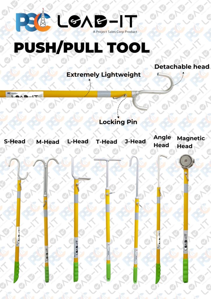 PSC Load-it Push Pull Tool/Stick/Pole | No Touch Hand Free Safety Tool